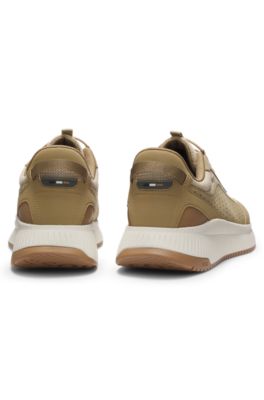 Deportivas TTNM EVO con detalles de ante, Beige claro
