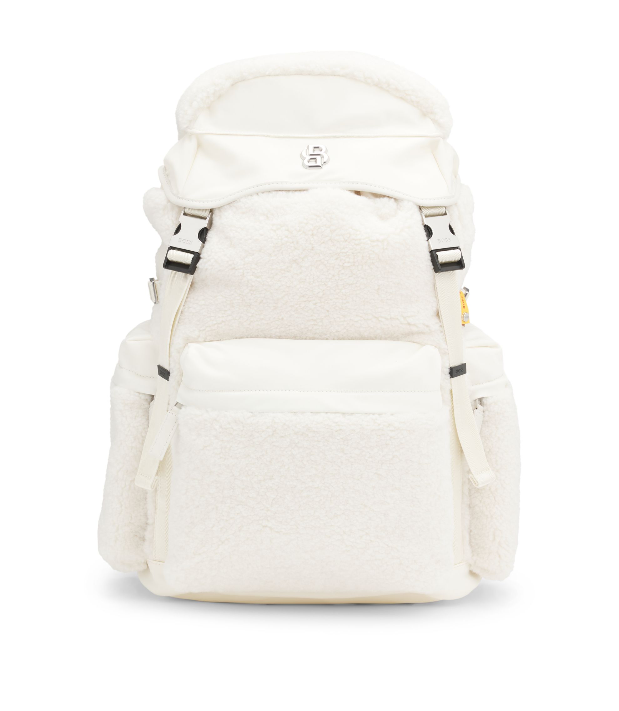 BOSS - BOSS x Steiff teddy backpack with Double B monogram - White
