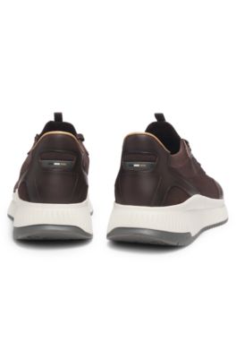 TTNM EVO trainers with knitted uppers, Dark Brown