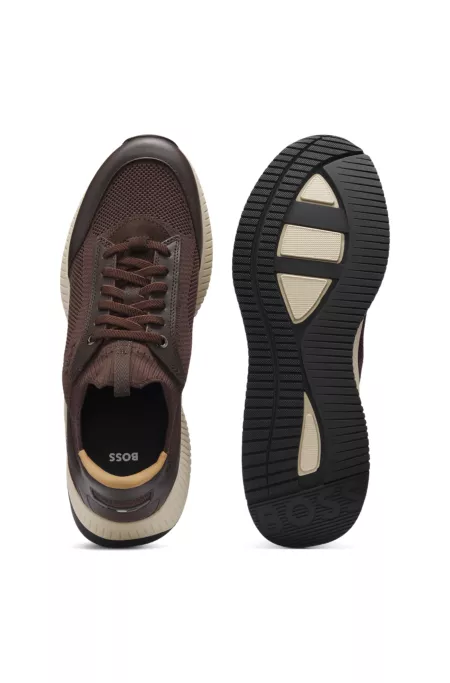 TTNM EVO sneakers with knit uppers and leather trim