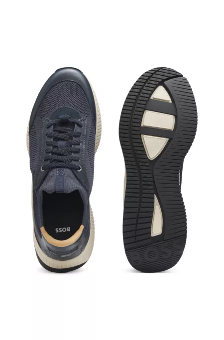 TTNM EVO sneakers with knit uppers and leather trim