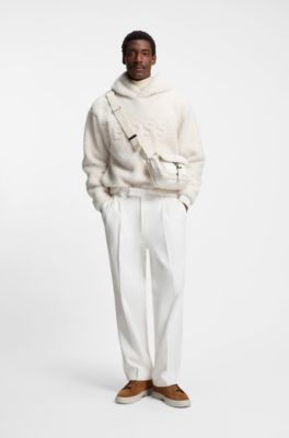 BOSS&nbsp;x&nbsp;Steiff Sac port&eacute; crois&eacute; &agrave; monogramme Double&nbsp;B, Blanc