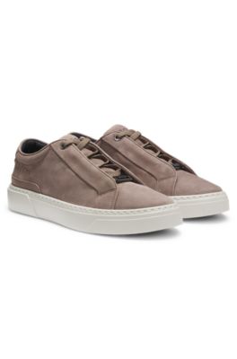 Gary trainers in nubuck, Khaki