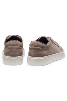 Gary trainers in nubuck, Khaki