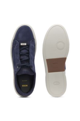 Gary trainers in nubuck, Dark Blue