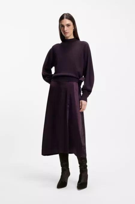 Knee boots in pony-hair leather