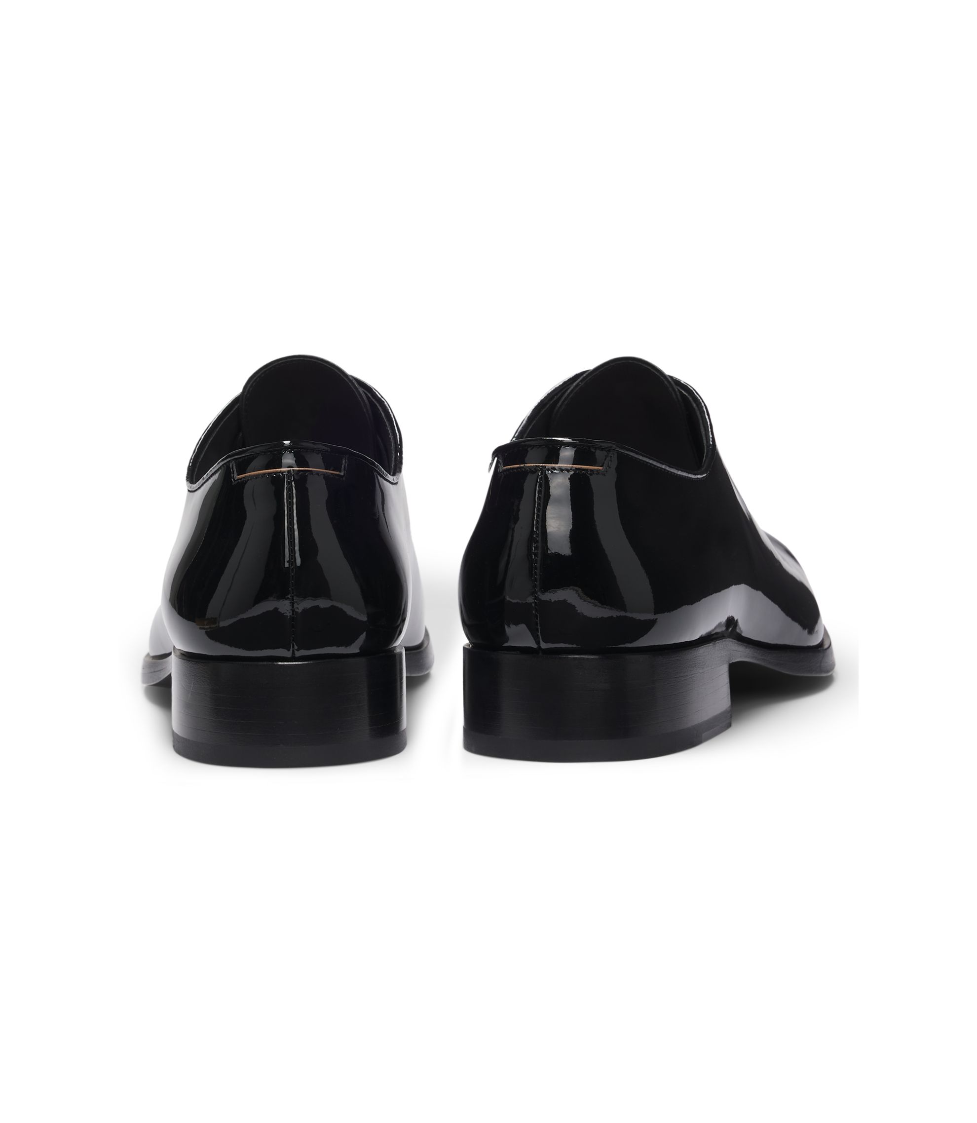 Hugo Boss Men\'s dress shoes patent leather embossed BOSS - Oxford shoes in patent leather - Black main image 3