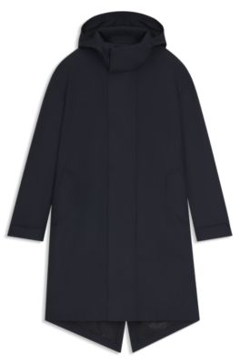 Chaqueta BECKHAM&nbsp;x&nbsp;BOSS repelente al agua con capucha, Azul oscuro
