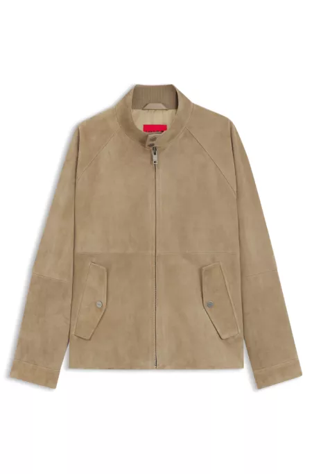 Suede jacket in a regular fit