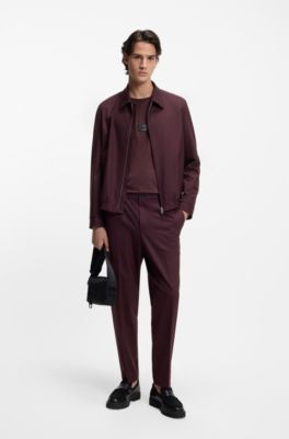 T-shirt en jersey de coton avec &eacute;tiquette logot&eacute;e d&eacute;grad&eacute;e, Brun chin&eacute;