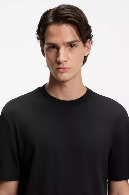 Gradient-logo T-shirt in cotton jersey