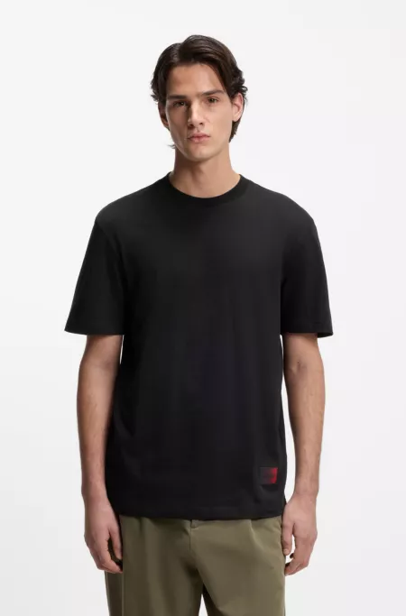Gradient-logo T-shirt in cotton jersey