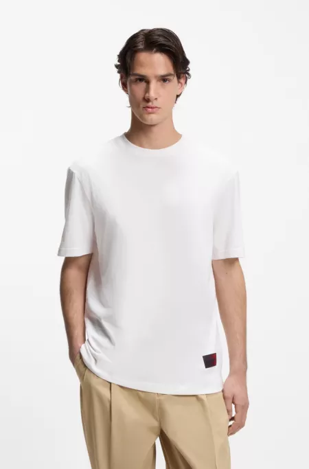 Gradient-logo T-shirt in cotton jersey