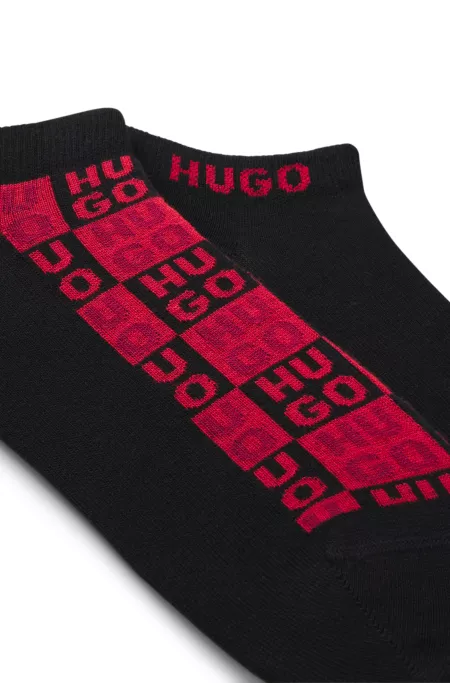 Two-pack of logo socks in an ankle length