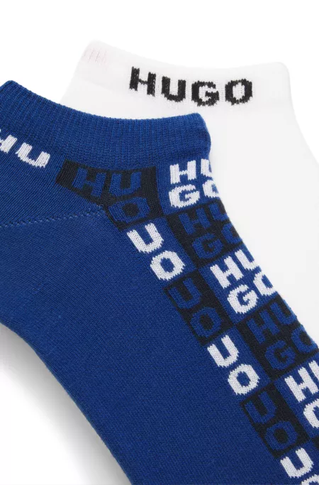 Two-pack of logo socks in an ankle length