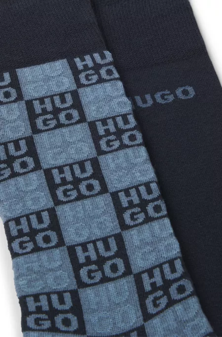 Two-pack of logo socks in a regular length