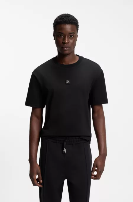 Stacked-logo T-shirt in a cotton blend