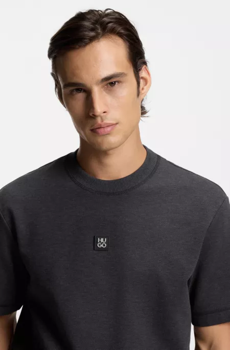 Stacked-logo T-shirt in a cotton blend