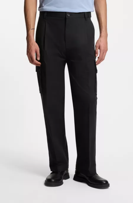 Relaxed-fit trousers with cargo styling