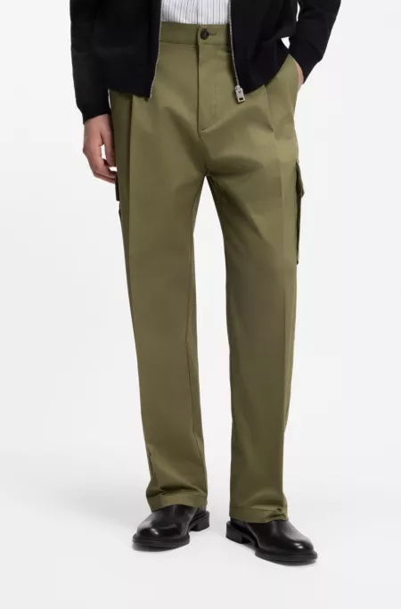 Relaxed-fit trousers with cargo styling