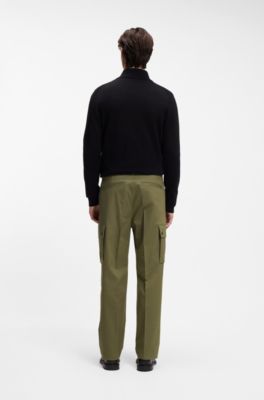 Pantalon Relaxed style cargo, Chaux