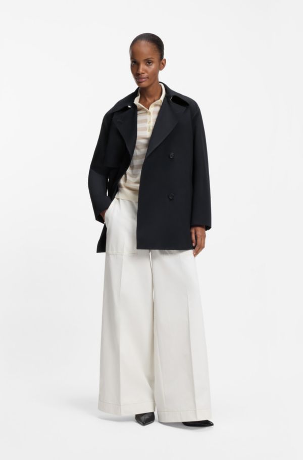 Belted trench coat in cotton - image 2