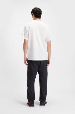 Camiseta HUGO&nbsp;x&nbsp;VCARB para aficionados con ilustraci&oacute;n de Miami, Blanco