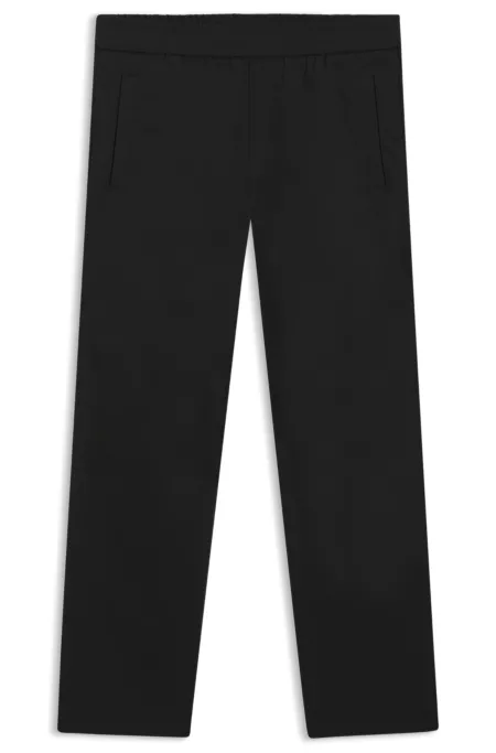 Straight-fit trousers in water-repellent ripstop