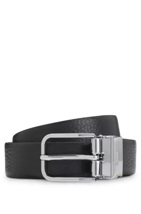 Reversible belt in Italian leather