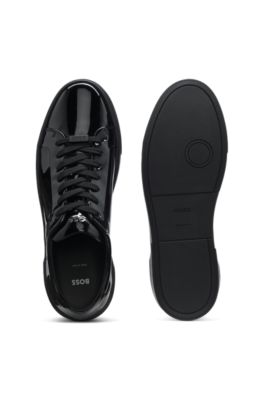 Deportivas Gary con efecto charolado, Negro