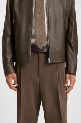 Reversible belt in Italian leather