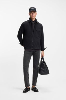 Delaware grey slim-fit jeans in stretch denim, Dark Grey