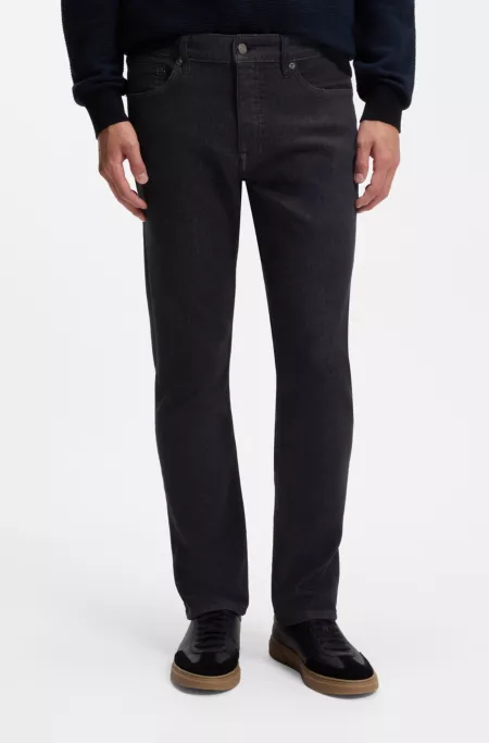 Delaware dark-blue slim-fit jeans in soft-motion denim