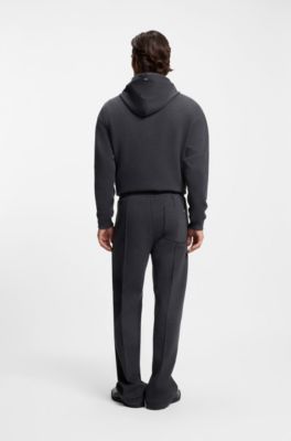 Pintuck-pleat tracksuit bottoms in a relaxed fit, Grey