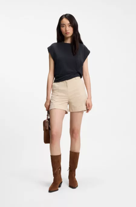 Jersey T-shirt with side twist detail