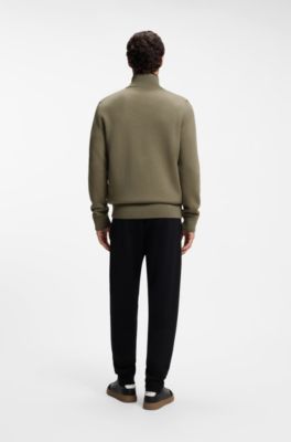 Veste en laine vierge avec devant matelass&eacute;, Brun chin&eacute;