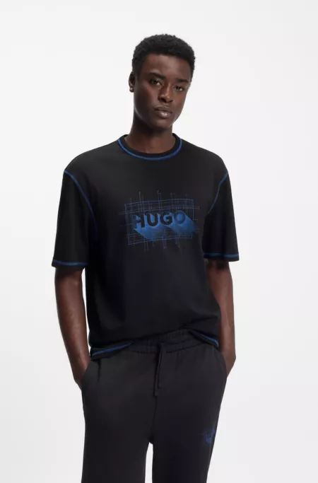 Logo-artwork T-shirt in cotton jersey
