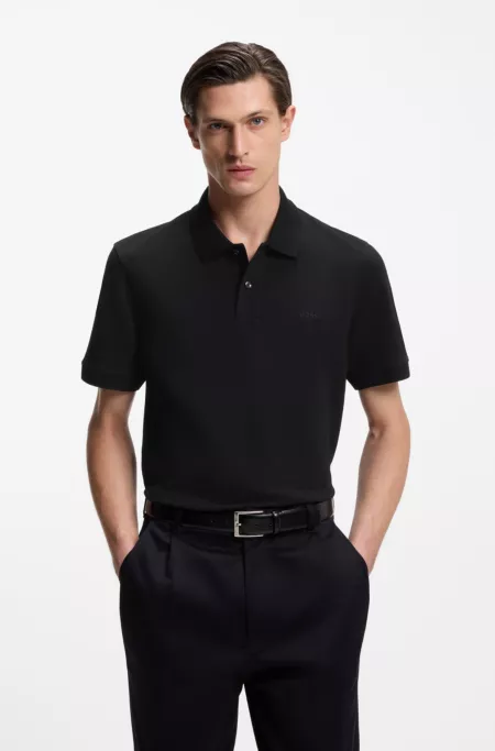 Pallas polo shirt in cotton piqué with embroidered logo