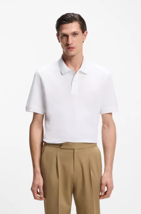 Pallas polo shirt in cotton piqué with embroidered logo