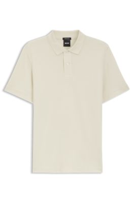 Pallas polo shirt in cotton piqu&eacute; with embroidered logo, White