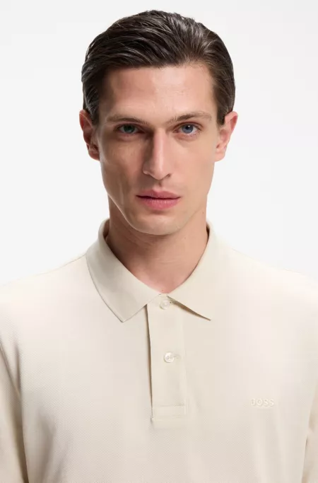 Pallas polo shirt in cotton piqué with embroidered logo