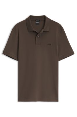 Pallas Polo de algod&oacute;n, Marr&oacute;n oscuro