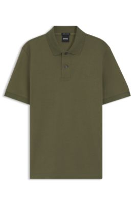 Pallas polo shirt in cotton piqu&eacute; with embroidered logo, Light Green