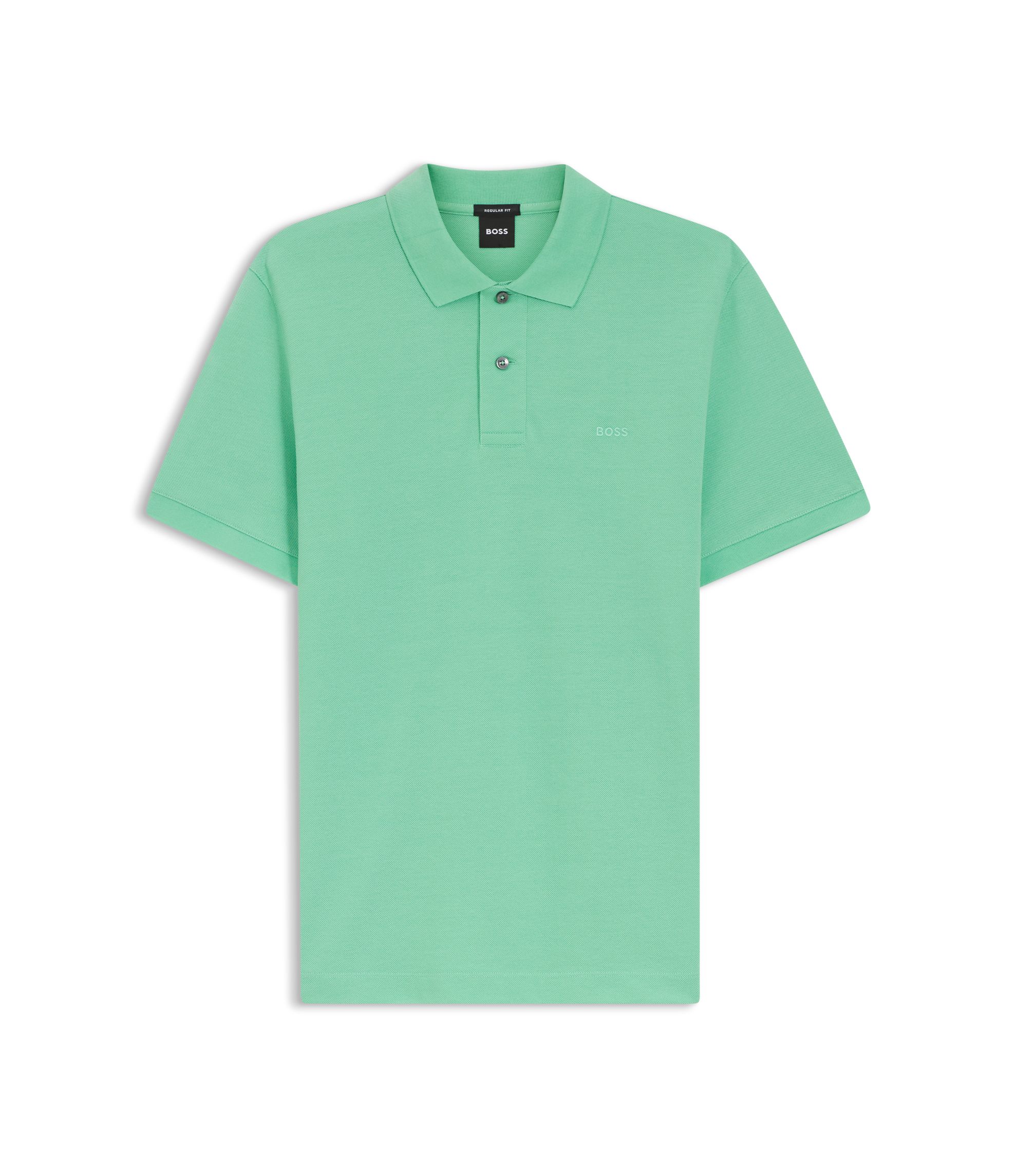 BOSS - Pallas polo shirt in cotton piqué with embroidered logo