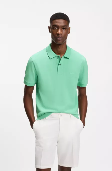 Pallas polo shirt in cotton piqué with embroidered logo