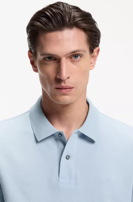 Pallas polo shirt in cotton piqué with embroidered logo