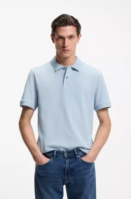 Pallas polo shirt in cotton piqué with embroidered logo