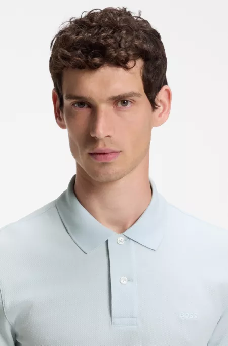 Pallas polo shirt in cotton piqué with embroidered logo
