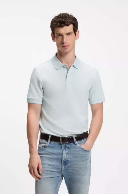 Pallas polo shirt in cotton piqué with embroidered logo