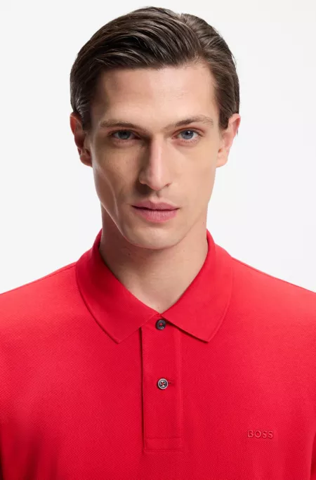 Pallas polo shirt in cotton piqué with embroidered logo